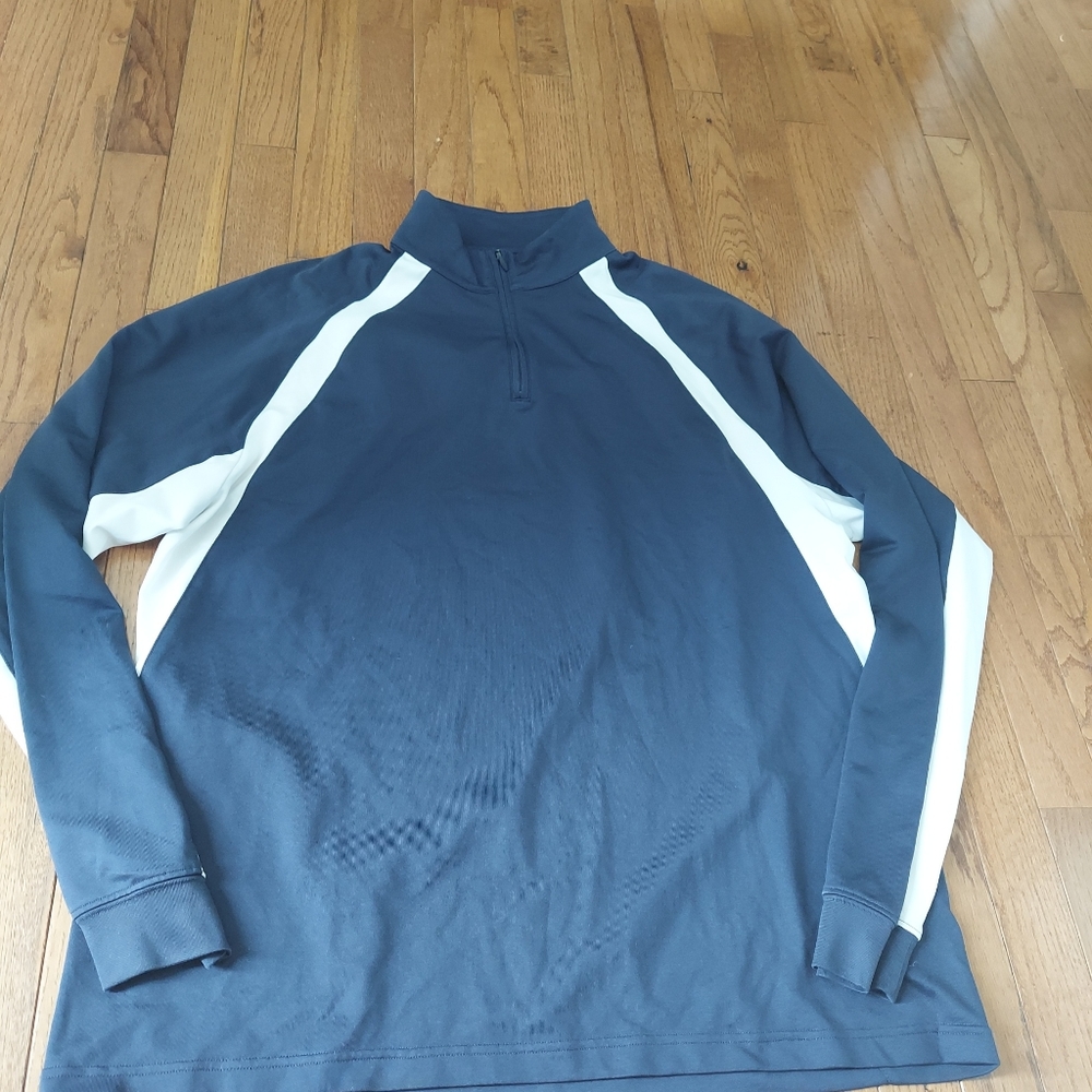 Adidas Climawarm navy golf Pullover Quarter Zip Long Sleeve Men's Size Large